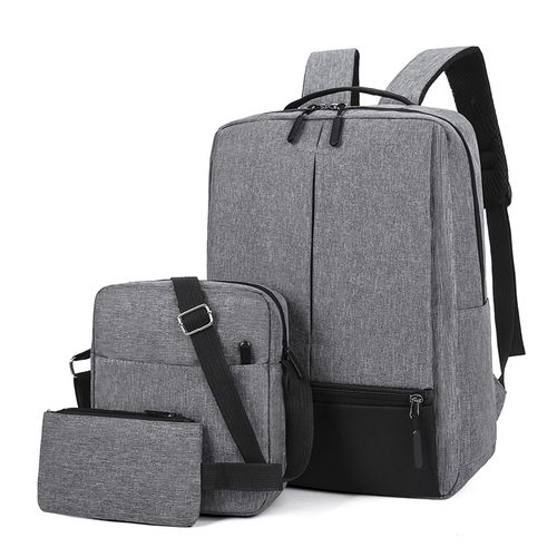 Generic Computer Backpack 3-Piece Set - Grey - Rohal Technologies