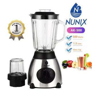Nunix Powerful 2 In 1 Blender With Grinder 1.5l